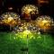 1 Stück 3 W LED-Solarleuchten Pathway Lights Laternen Solar-angetrieben Party-, Weihnachts-, Hochzeitdeko Warmweiß Kühles Weiß Blau 5 V 200/150/120/90 LED-Perlen