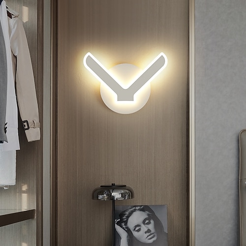 Lightinthebox LED-Wandleuchte, kreative LED, moderne LED-Wandleuchten, Wohnzimmer, Schlafzimmer, Acryl-Wandleuchte, 220–240 V, 12 W Image