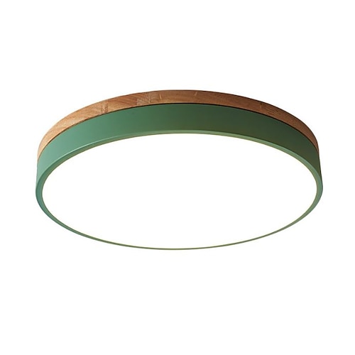 40/50/60 cm LED-Deckenleuchte nordischen Stil Unterputzleuchten Metall Sektor lackiert Oberflächen Holz modern weiß schwarz gelb grün blau rosa grau 110-120v 220-240v Image