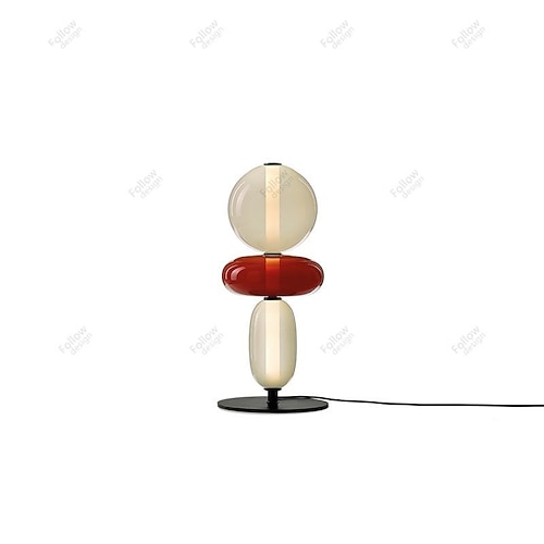LED Wandleuchten Tischlampe Innenglas, postmoderne Nachttischlampe dekorative Innenleuchte perfekt für Wohnzimmer, Arbeitszimmer, Schlafzimmer, Esszimmer oder Bar Image
