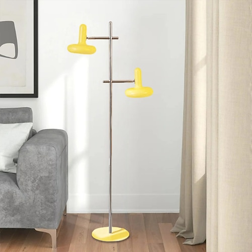 Stehleuchte, stehende Leselampe, modernes Metall, 1/2-Licht-Stehlampe, Metall, Bronze, nordische Stehlampe, Villa, Hotel, Dekor, Beleuchtung, Schlafzimmer, Nachttisch, Stehlampe, 110–240 V Image