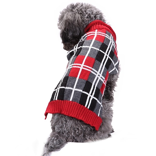 Hund Katze Pullover Jumper Vintage Lässig Winter Atmungsaktiv Weich Waschbar Bequem Outdoor Alltagstauglich Hundebekleidung for Bichon Frise Zwergspitz Baby Haustier Papillon Klein Image