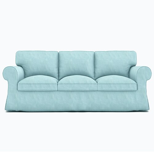 3-Sitzer Sofa-Bezug 100% Baumwoll-Ektorp Couch-Bezug mit 3 Kissenbezügen und 3 Rückenlehnenbezügen Ektorp Bezug waschbarer Möbel-Protektor