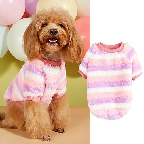 Hunde Katzen Pullover Modisch Brautkleider schlicht Winter Warm Atmungsaktiv Weich Waschbar Komfortabel Weihnachten Halloween Weihnachten Outdoor Casual Hundebekleidung for Bichon Frise Spitz kleines Image