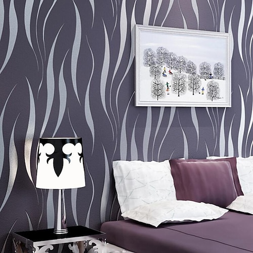 Tapete Wandverkleidung Aufkleber Film Peel and Stick moderne Wasserwelligkeit 3d Vlies Wohnkultur 53950 cm Image