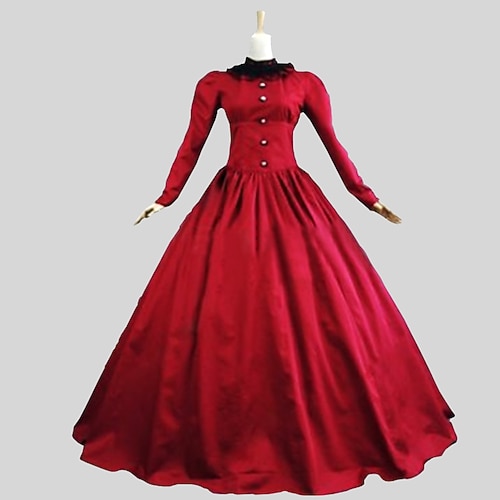 Rokoko Viktorianisch Ballkleid Partykostüm Maskerade Abschlussballkleid Weihnachtslied Kostüm Damen königlich Maskerade Karneval Party Halloween Erwachsene Kleid Image