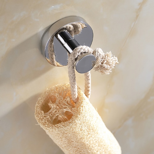 Badezimmer-Zubehör-Set, Handtuchhalter, Toilettenpapierhalter, neues Design, bezaubernd, kreativ, zeitgenössisch, traditionell, Edelstahl, kohlenstoffarmer Stahl, Metall, 1 Stück – Badezimmer, Image