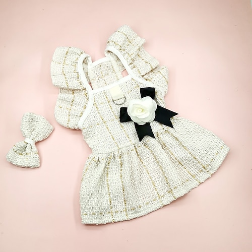 Hund Katze Kleid Mode Niedlich Winter Weich Waschbar Bequem Outdoor Party Hundebekleidung for Bichon Frise Pudel Zwergspitz Baby Haustier Papillon Image