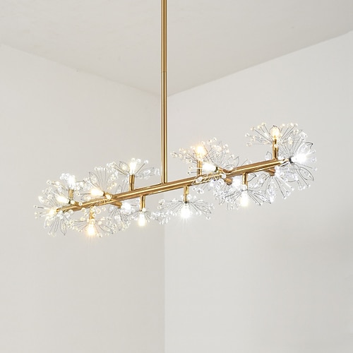 105 cm LED-Pendelleuchte Single-Design Metall Moderner Stil Stilvoller Blumenstil Galvanisch Lackiert LED-Nordischer Stil 220-240V Image