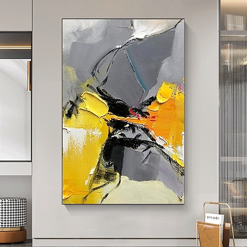 Ölgemälde handgefertigt, viele Größen, handgemalte Wandkunst, abstrakte moderne Leinwandmalerei, Heimdekoration, Dekor, kein Rahmen, nur Malerei Image