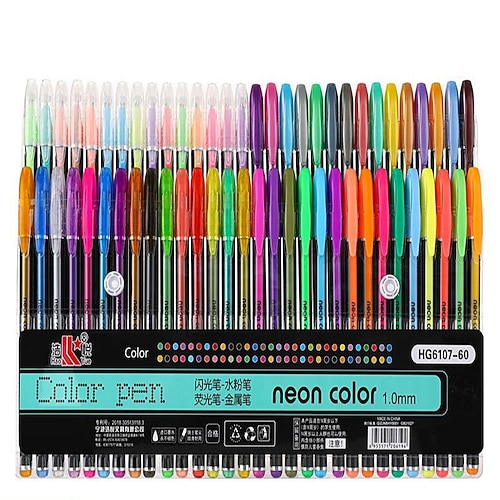 Glitzer-Gelstift Farbe Neutralstift Kugelschreiber Handkontostift Kinder leuchtende blinkende Sterne Sonderfarbe zum Notieren Image