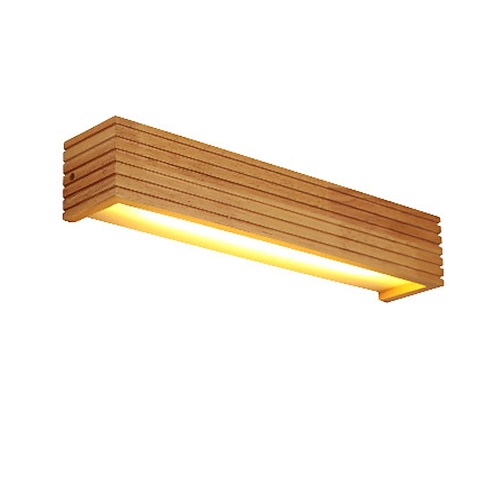 Lightinthebox moderne Holzwandleuchten LED Badezimmerspiegel Wandleuchte Flur Wandlampe Bettleuchte Nordic Home Wandleuchte Lichter Image