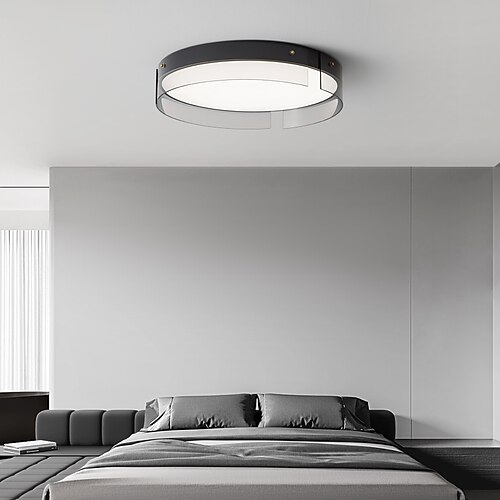 Unterputz-LED-Deckenleuchten, rund, 30/40 cm, Schwarzgold, ultradünn, 3-Farben-Deckenleuchte für Schlafzimmer, Badezimmer, Wohnzimmer, Küche, 110–240 V Image