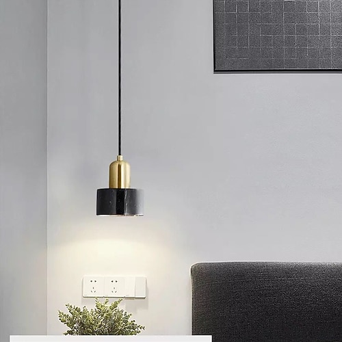 LED Pendelleuchte Nordic Nachttischlampe 15 cm geometrische Formen Pendelleuchte Kupfer künstlerischer Stil moderner Stil klassisch galvanisiert 110-120v 220-240v Geschenk für Freunde der Familie Image