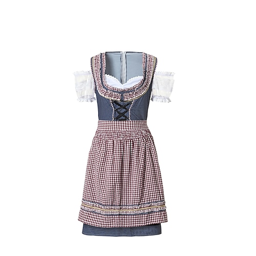 Internationales Bierfest Oktoberfest Trachtenkleider Dirndlbluse Oktoberfest / Bier Bayerisch Dienstmädchen Bayerisch Deutsch München Wiesn Damen Stoff im traditionellen Stil Bluse Image