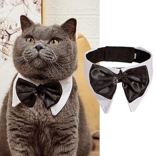 Hunde Katzen Krawatte / Fliege Modisch Party Winter Atmungsaktiv Weich Waschbar Komfortabel Weihnachten Outdoor Casual Hundebekleidung for Bichon Frise Spitz kleines Haustier Schmetterling Small Image