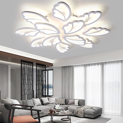 deckenleuchten dimmbar cluster design deckenleuchten kunststoff künstlerisch stil modern stil neuheit schwarz led modern 110-240 v Image