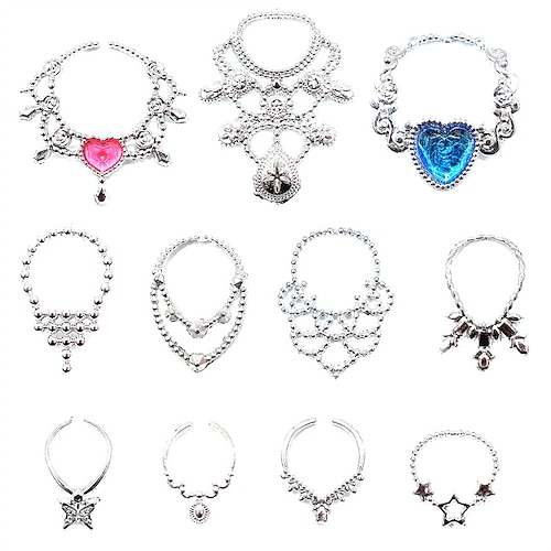 Rondom 50 Sets, 15 optionale 11-Zoll-Puppenspielzeuge, galvanisierte Halsketten-Accessoires, Ohrringe, Armbänder und Ohrringe Image