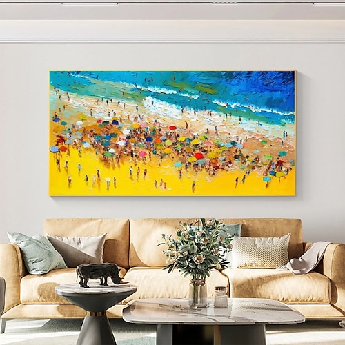 Hang-Ölgemälde Handgemalte Vertikal Abstrakt Landschaft Modern Ohne Innenrahmen (ohne Rahmen) Image