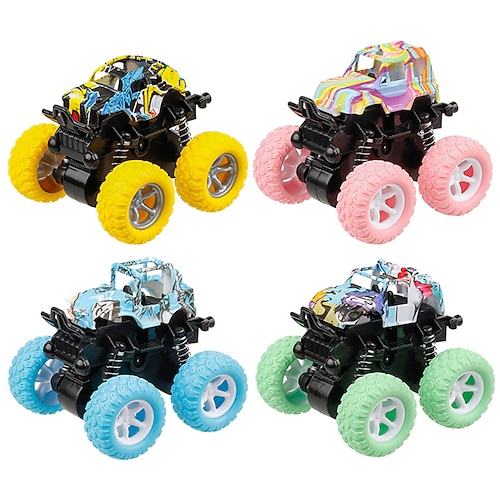 4 Teile Inertiale Offroad Fahrzeug Spielzeuge Super Widerstandsfähig Kletterauto Modell Babyauto Kinder Allradantrieb Junge Spielzeugauto Weihnachtsgeschenk Image