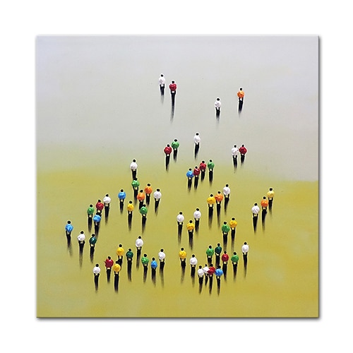 Mintura handgefertigte Figur Ölgemälde auf Leinwand Wandkunst Dekoration modernes abstraktes Bild für Wohnkultur gerolltes rahmenloses ungedehntes Gemälde Image