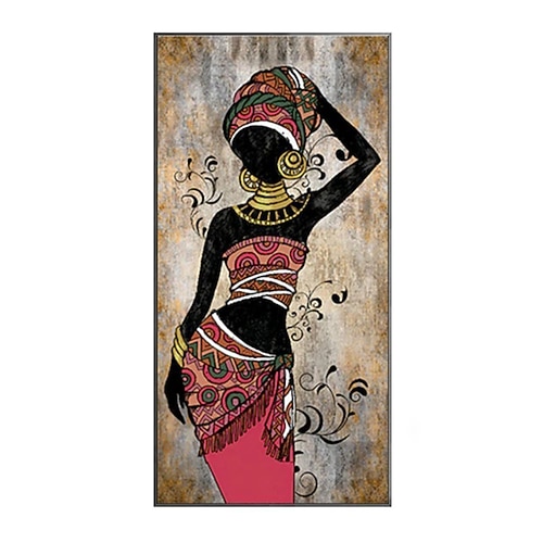 1 Tafel Menschen druckt afrikanische Frauen Wandkunst modernes Bild Wohnkultur Wandbehang Geschenk gerollte Leinwand ungerahmt ungedehnt Image
