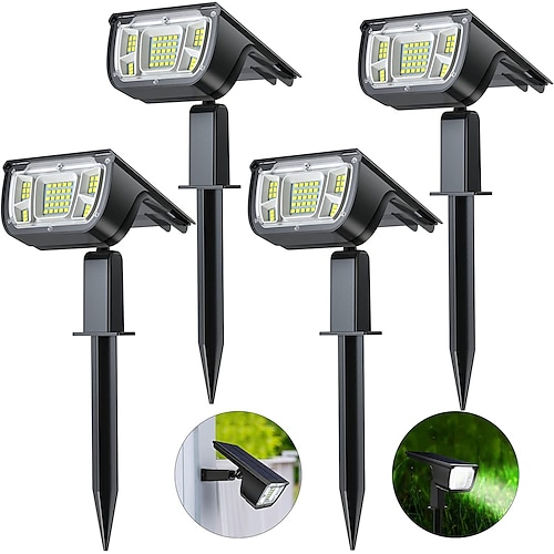 4 Stück 1 Stück 1 W Pathway Lights Laternen Wasserdicht Lichtsteuerung 3 in 1 Weiß 1.3 V Außenbeleuchtung Hof Garten 45 LED-Perlen