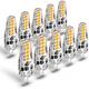 10 pz g4 lampadina a led 2 w equivalente a lampadina alogena 20 w t3 tipo jc bi-pin g4 base ac/dc 12 v per camper interno barca yacht cortile percorso non dimmerabile