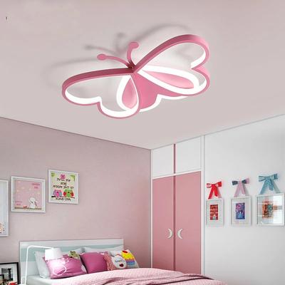 LED Ceiling Light 50 cm Circle Design Flush Mount Lights Metal Artistic Style Stylish Painted Finishes Modern Butterfly Design Kids Room Children's Bedroom 220-240V