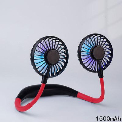 Neck Hanging Fan Portable USB Mini Lazy Fan Headset Neck Hanging Small Fan USB Charging Band Aromatherapy Neck Hanging Fan