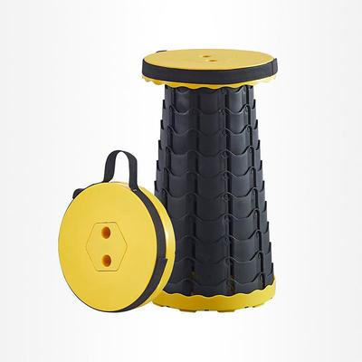 Portable Folding Stool for Queuing, Fishing, and Outdoor Camping - Ultralight and Adjustable with extendable height - 45cm/17.7in