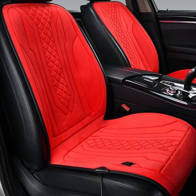 Heated Car Seat Cover Winter 12/24V Car Universal Warmth Insulation Electric Heating Plush Front And Rear Seats