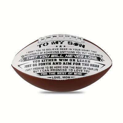 TO MY SONPrint Footballs For Outdoor Training AndRecreational Play With Official Standard Size Birthday Gift ForSon Super Foot Bowl Goods super bowl