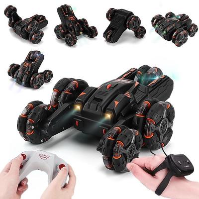 Electric Remote Control Five Wheel Swing Arm Drift Stunt Car Colorful Lighting Music Gesture Sensing Remote Control Car