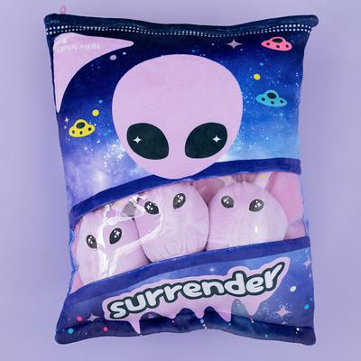 A Bag Of Puff Biscuits Lamian Noodles Pillow Alien Newt Plush Toy