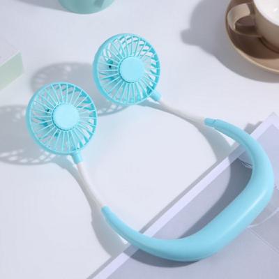 Neck Hanging Fan Portable USB Mini Lazy Fan Headset Neck Hanging Small Fan USB Charging Band Aromatherapy Neck Hanging Fan