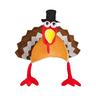 1pc Thanksgiving Turkey Hat Christmas Plush Hat, Suitable For Thanksgiving Party, Thanksgiving Decor And Role Play, Suitable For Children And Adult