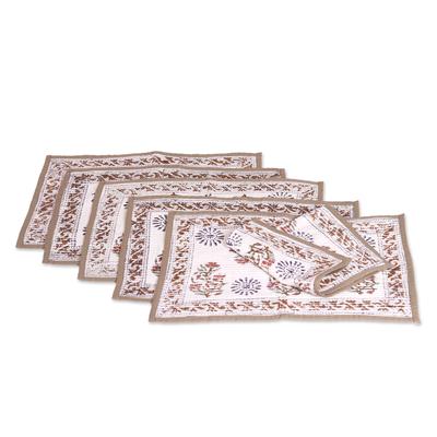 '5-Piece Set Handmade Cotton Table Runner with Placemats'