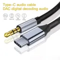 Cavo USB tipo C a jack da 3,5 mm Cavo audio DAC tipo C per altoparlante per auto Cuffie Tipo C Adattatore ausiliario Cabo 0,5 M 1 M 1,5 M