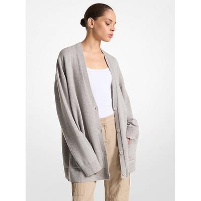 Michael Kors Cashmere Oversized Cardigan Grey S