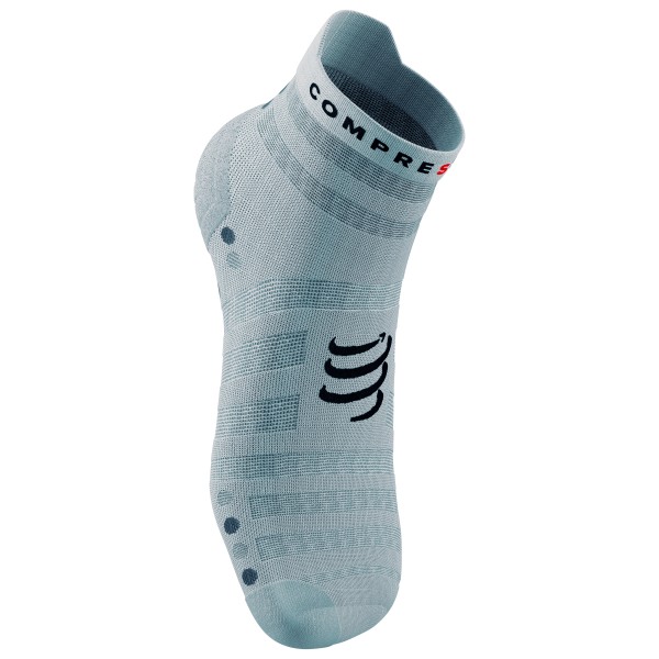 Compressport - Pro Racing Socks V4.0 Ultralight Run Low - Laufsocken T4 - EU 45-48 türkis/grau