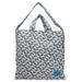 Logo Print Denim Shopping Bag