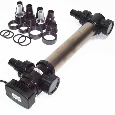 Apex - Edelstahl uvc Teichklärer 55W Wasserklärer 55007 Lichtfilter Vorklärgerät Koi Image