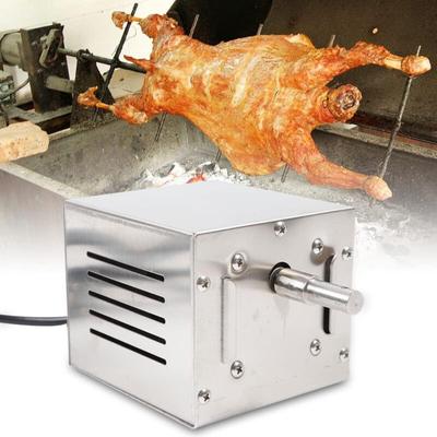 Gojoy - 220V Grillmotor für Grillspieß, 25W 60Kg Edelstahl Grillmotor BBQ-Röster