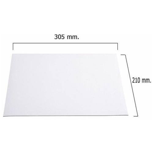 Weiße PVC-Magnettafel 210x305x1 mm.