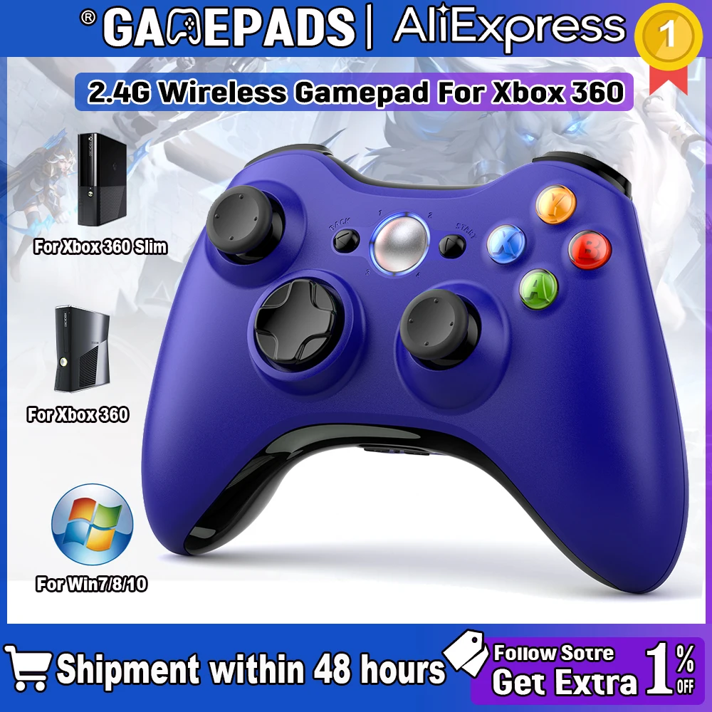 2.4G For Xbox 360/Xbox 360 Slim/Pc/Steam Gamepad Wireless/Wired Controller Supports Gamepad For Pc Game Controller Joypad