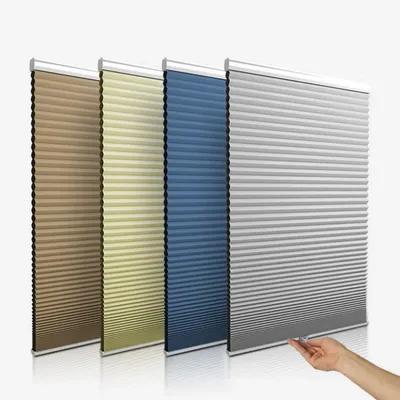 Cordless push-pull honeycomb blinds waterproof organ honeycomb venetian blind shading volume lifting study bedroom office
