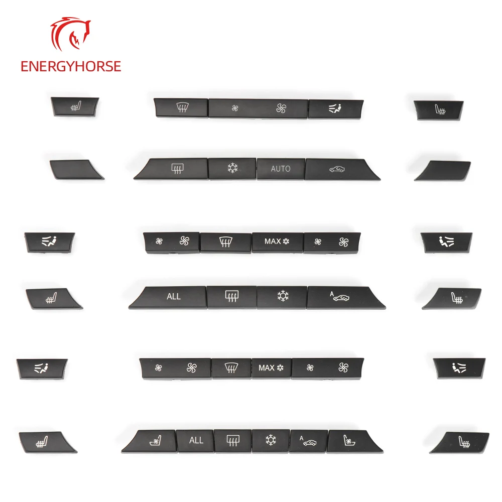 11/12/14pcs Cruscotto Aria Condizionata AC Pulsante Riscaldatore Interruttore di Copertura Per BMW 5 6 7 Serie X5 X6 F10 F18 F06 F12 F01 F02 F15 F16