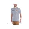 T-Shirt mc Core Logo 103361 Carhartt 034 Heather grey - Taille s - S1103361034S