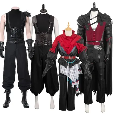 Clive Rosfield Cosplay Fantasy Joshua Zack Kostüm Cloud Strife Uniform Mantel Hosen Umhang Outfits Image